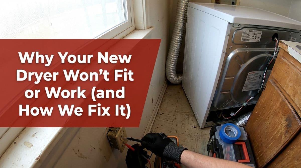 Featured post - Why Your New Dryer Won’t Fit or Work (and How We Fix It)
