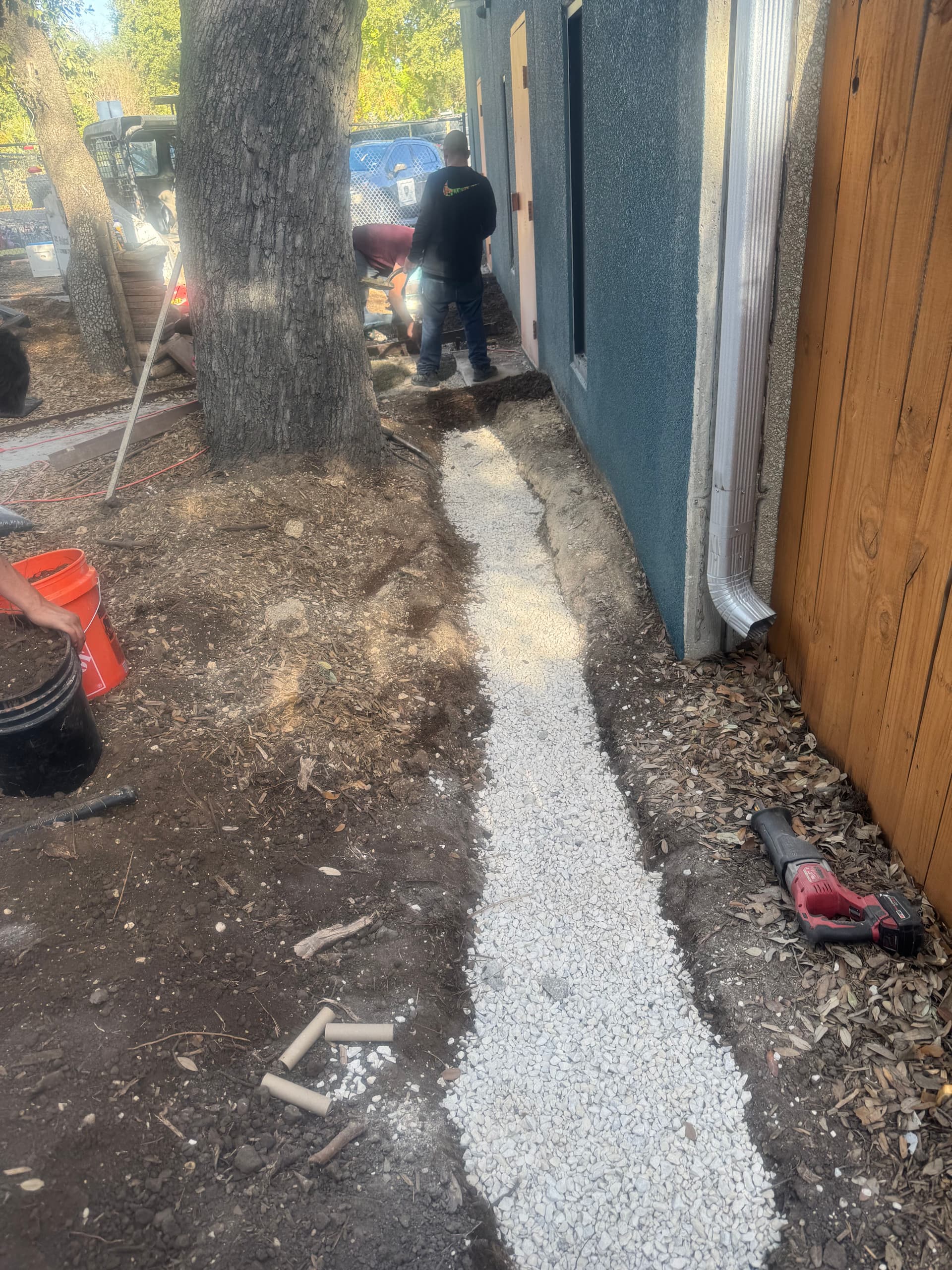 Gallery photos for French Drain Installation for Commercial Client: Image #2