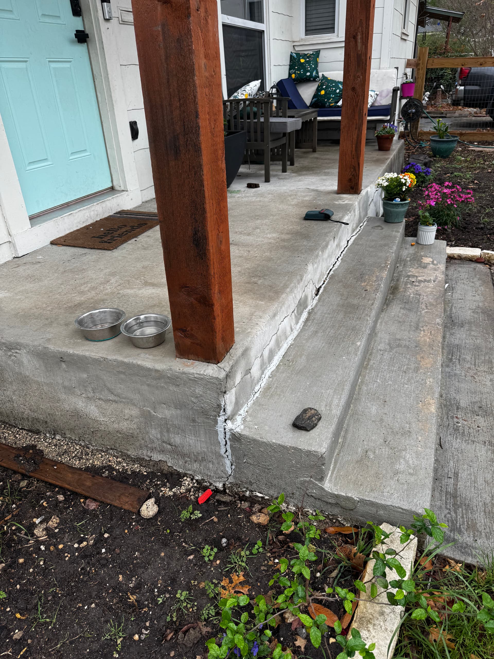Gallery photos for Front Porch Makeover with Concrete Rehabilitation: Image #5